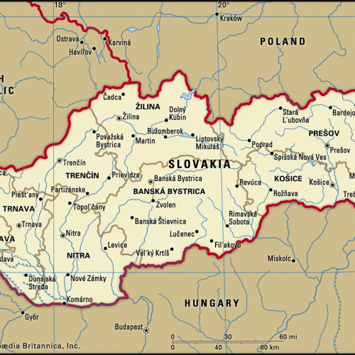 Slovakia-map-boundaries-cities-locator